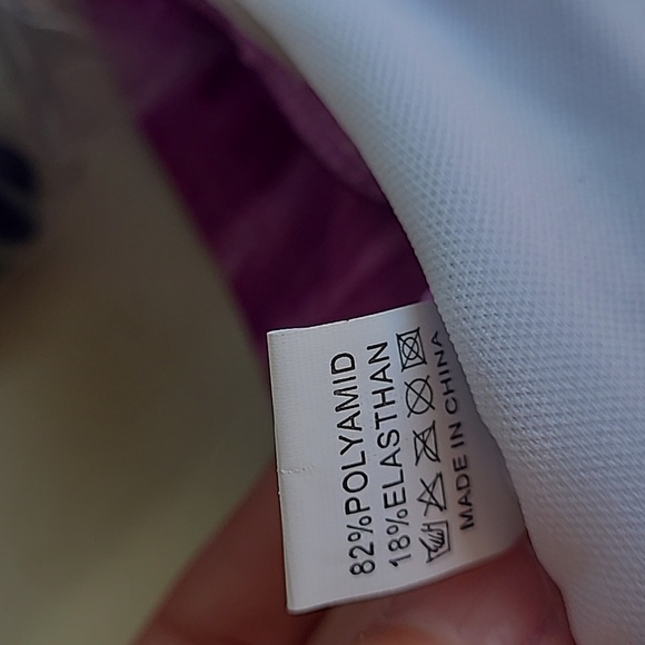 DORIS Purple & Black Ombre Strappy One Piece Swimsuit Size 2XL 14 NWT - Picture 8 of 8